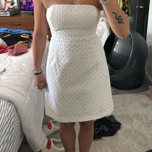 Vineyard Vines White Strapless Dress Size 6 Great Condition